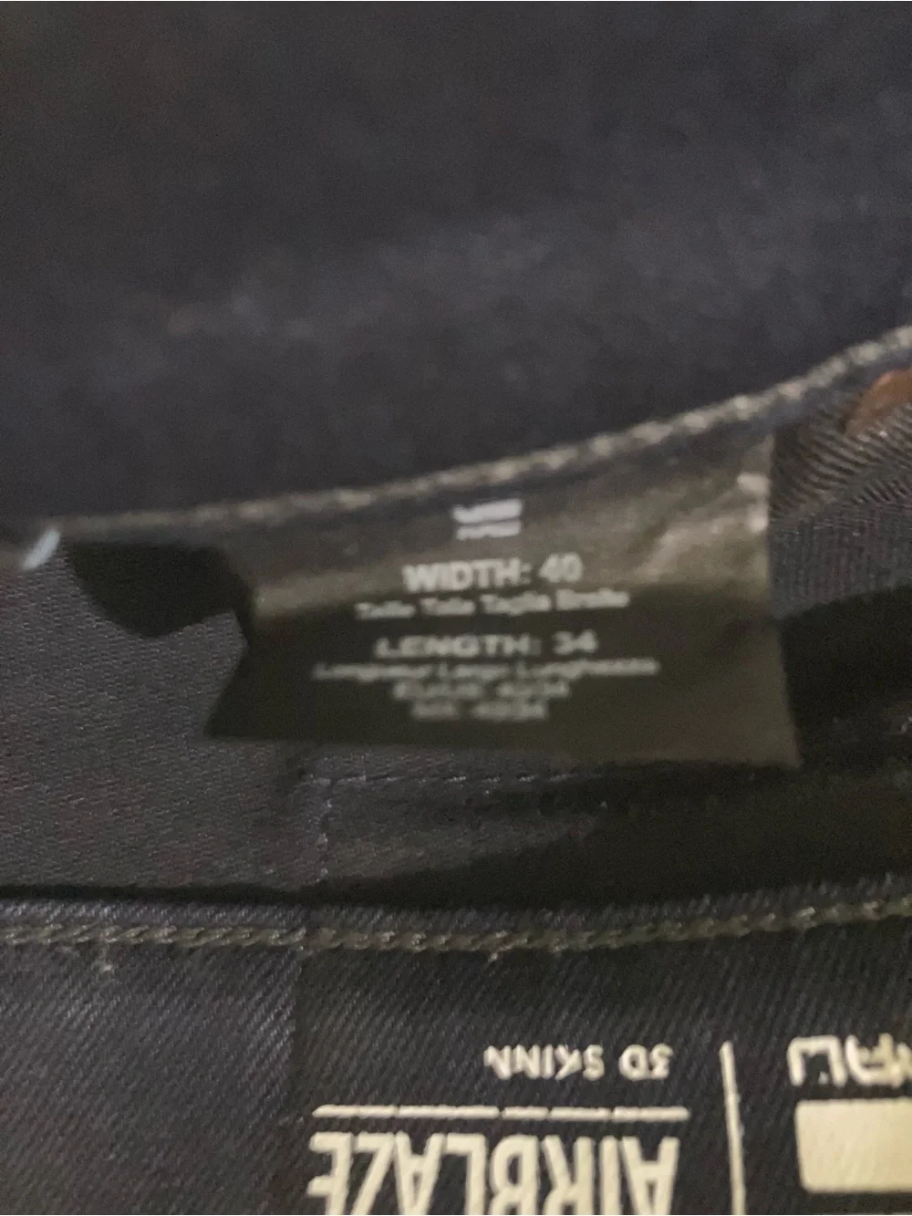 G Star RAW Airblaze 3D skinny sz 40 x 34 men’s jeans pants streetwear black XL